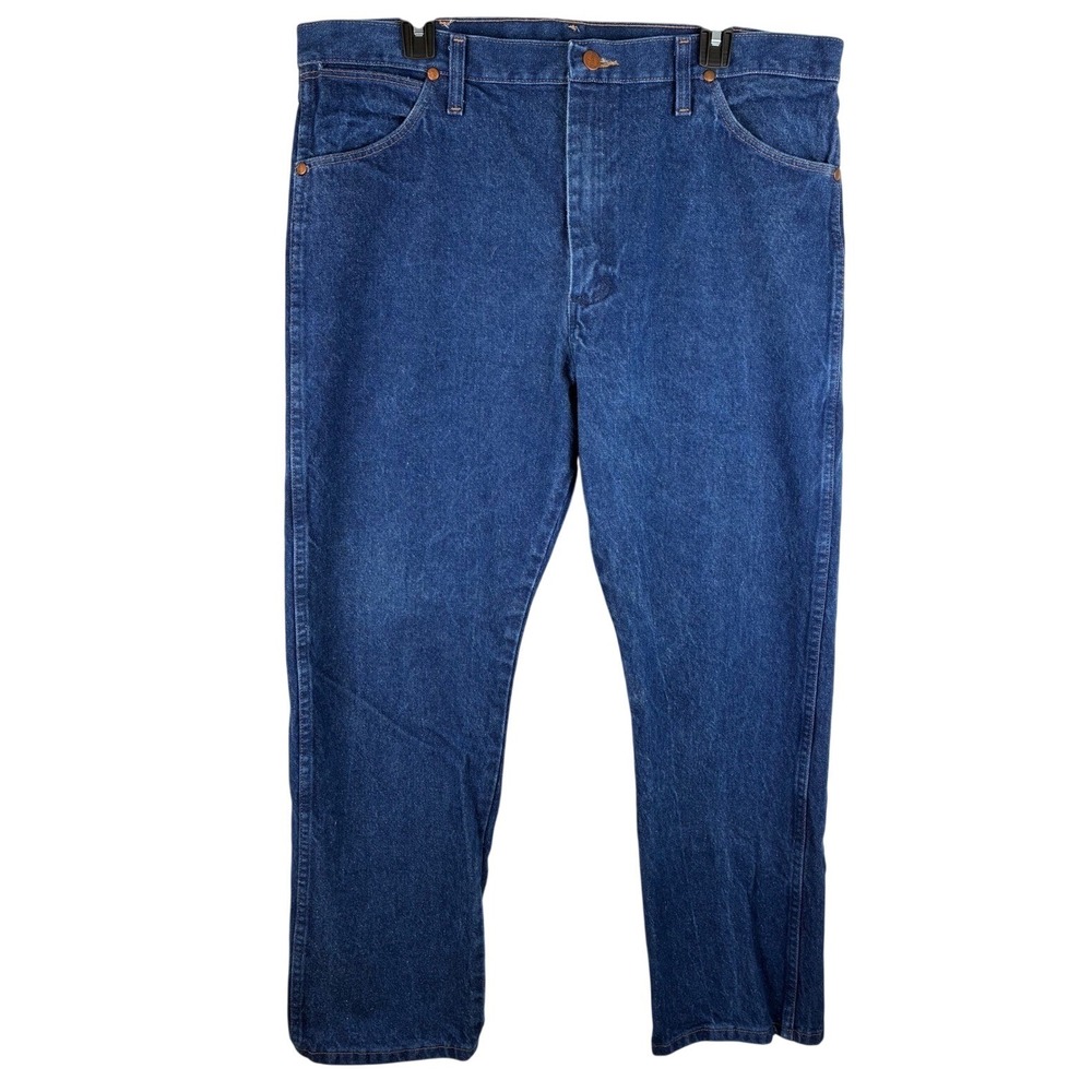 Wrangler Jeans Men 38x30 Blue Excellent Cowboy Cut Original Fit 13MWZPW Denim
